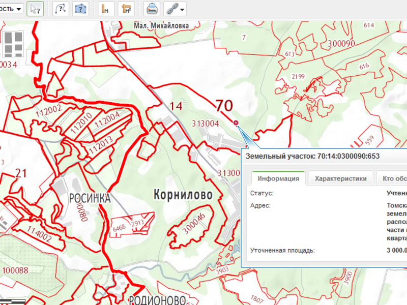 Карта корнилово томская область